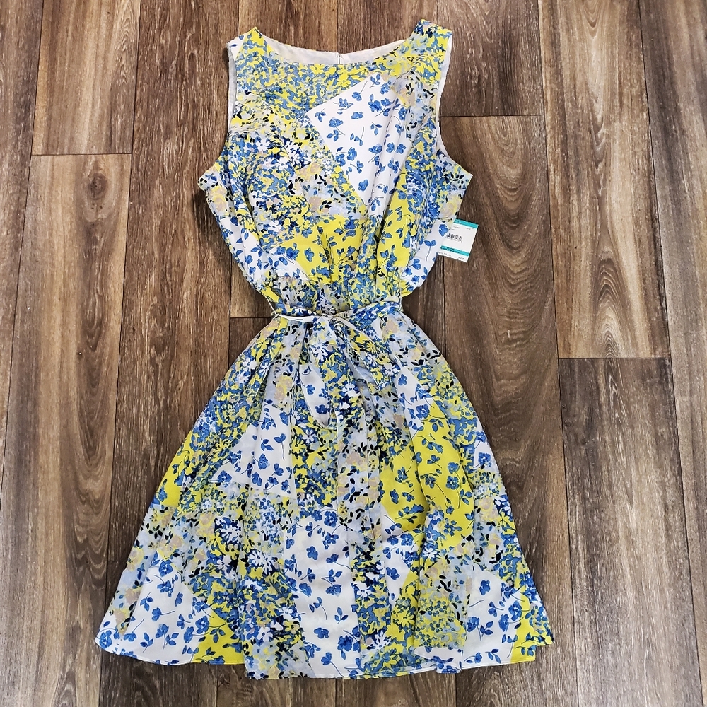 Anne Klein | Floral Belted Dress